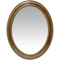 Infinity Instruments Sonore - H 30" x W 24” Antique Gold Decorative Frame Wall Mirror 15384AG
